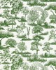 Scalamandre Wallcoverings GARDEN TOILE FOREST