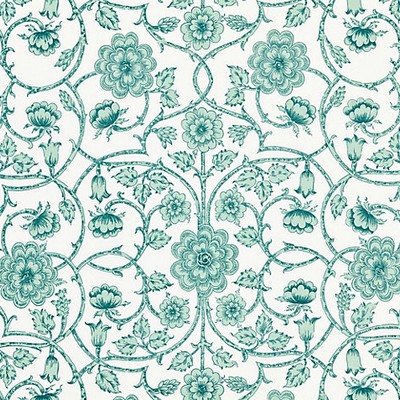 Old World Weavers Ornamental Gate Celadon WOODLAND ESTATE YD 00055736 Green Multipurpose SILK SILK Scrolling Vines  Traditional Floral  Floral Silk  Fabric