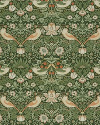 7866 Strawberry Thief 2 Chive by  Premier Prints 