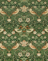 7870 Strawberry Thief Velvet 4 Hunter by   