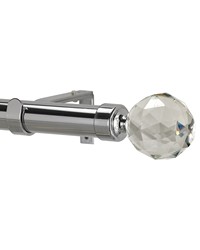 Gemstone Adjustable Rod Set Chrome 28-48Inch by   