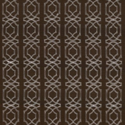 Kasmir Abacot Chocolate in 5068 Brown Polyester  Blend Crewel and Embroidered   Fabric