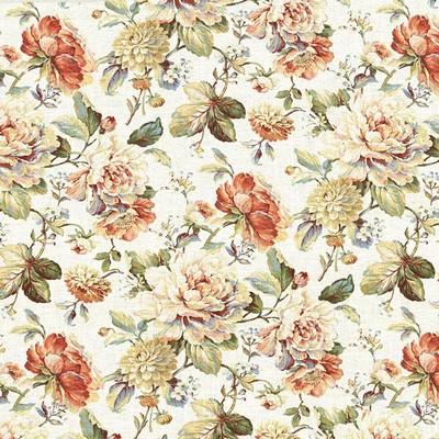 Kasmir Adamsville Multi in 5079 Multi Upholstery Linen  Blend Fire Rated Fabric Vine and Flower   Fabric