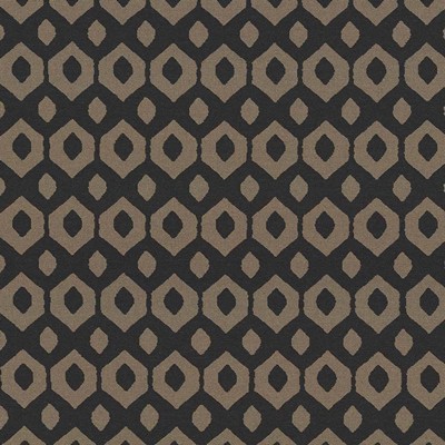 Kasmir Agador Onyx in 1438 Black Upholstery Cotton  Blend Fire Rated Fabric Ethnic and Global   Fabric