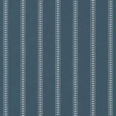 Kasmir Babbo Stripe Batik Blue in 5072 Blue Upholstery Cotton  Blend Fire Rated Fabric