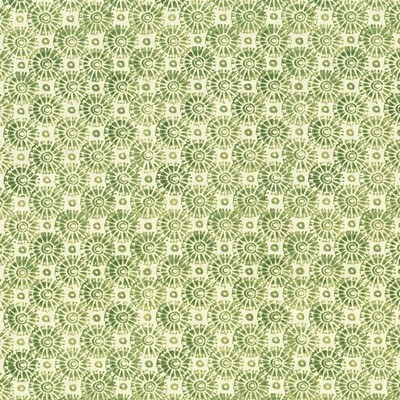 Kasmir Batik Medallion Fern in 5074 Green Upholstery Cotton  Blend Fire Rated Fabric Geometric  Ethnic and Global   Fabric