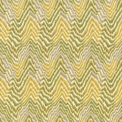 Kasmir Beach Stripe Fossil in 5062 Multi Upholstery Cotton  Blend Fire Rated Fabric Zig Zag   Fabric