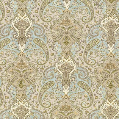 Kasmir Beaudelaire Shitake in 5065 Multi Upholstery Cotton  Blend Fire Rated Fabric Classic Paisley   Fabric