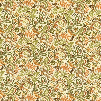 Kasmir Belle Epoch Apricot in 1417 Multi Upholstery Linen  Blend Fire Rated Fabric Vine and Flower  Classic Paisley  Scroll   Fabric