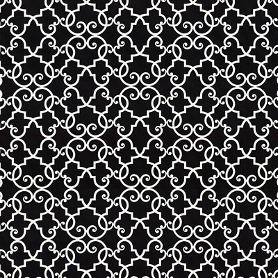 Kasmir Bouley Blackout in 5062 Black Upholstery Cotton  Blend Fire Rated Fabric Scroll   Fabric