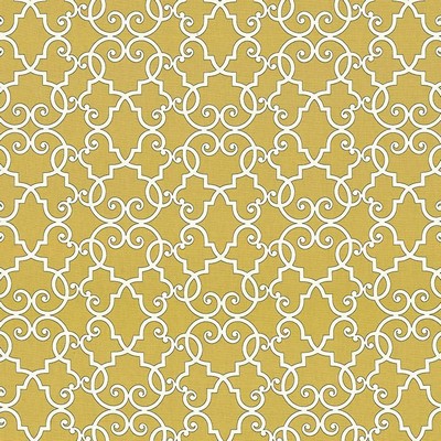 Kasmir Bouley Sunflower in 5063 Yellow Upholstery Cotton  Blend Fire Rated Fabric Scroll   Fabric