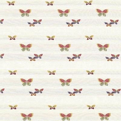 Kasmir Butterfly Garden Blanc in 1423 White Upholstery Rayon  Blend Fire Rated Fabric Insect   Fabric