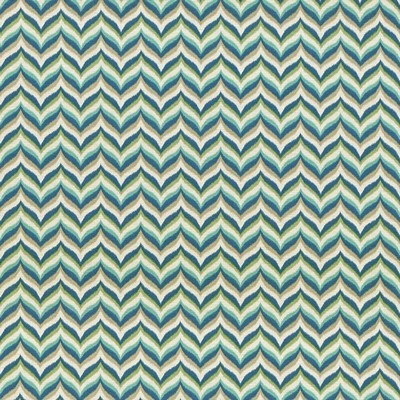 Kasmir Cap Rock Flame Seacliff in 5018 Green Upholstery Cotton  Blend Fire Rated Fabric Zig Zag   Fabric