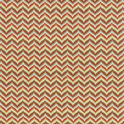 Kasmir Cap Rock Flame Umbria Red in 5070 Red Upholstery Cotton  Blend Fire Rated Fabric Zig Zag   Fabric