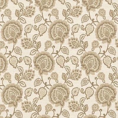Kasmir Carte Blanche Taupe in 5112 Brown Upholstery Polyester  Blend Jacobean Floral   Fabric