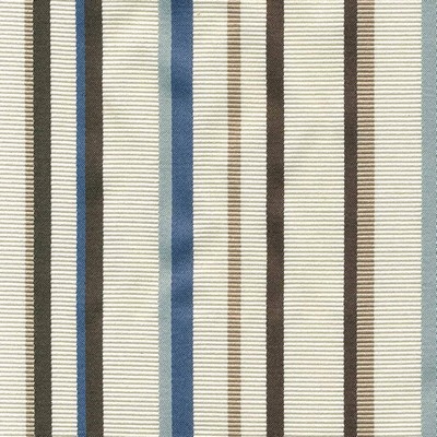 Kasmir Cassel Stripe Blue in HIGH SOCIETY Blue Upholstery Polyester  Blend Fire Rated Fabric Striped   Fabric