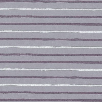 Kasmir Catano Stripe Grape in 1429 Purple Polyester  Blend Crewel and Embroidered   Fabric