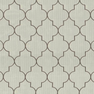 Kasmir Centurion Pewter in IMPRESSIONS Silver Polyester  Blend Fire Rated Fabric Crewel and Embroidered  NFPA 701 Flame Retardant  Ethnic and Global   Fabric