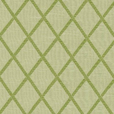 Kasmir Chambers Trellis Kiwi in TRIBECA Green Polyester  Blend Fire Rated Fabric NFPA 701 Flame Retardant   Fabric