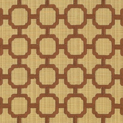 Kasmir Chignon Daisy in 1439 Brown Upholstery Cotton  Blend Fire Rated Fabric Crewel and Embroidered   Fabric