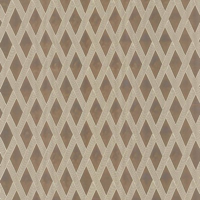 Kasmir Classic Trellis Taupe in 5084 Brown Upholstery Polyester  Blend Fire Rated Fabric