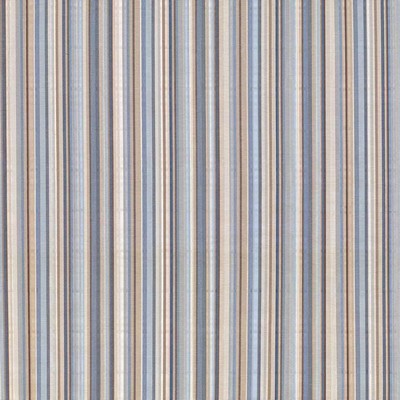 Kasmir Concordia Stripe Nile Blue in 5072 Blue Upholstery Cotton  Blend Fire Rated Fabric