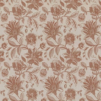 Kasmir Coventry Floral Paprika in 5070 Brown Upholstery Polyester  Blend Vine and Flower  Jacobean Floral   Fabric