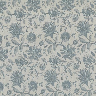 Kasmir Coventry Floral Robins Egg in 5072 Multi Upholstery Polyester  Blend Vine and Flower  Jacobean Floral   Fabric