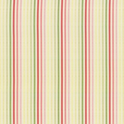 Kasmir De Ville Stripe Watermelon in HIGH SOCIETY Red Upholstery Polyester  Blend Fire Rated Fabric