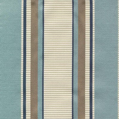 Kasmir Delano Stripe Lagoon in HIGH SOCIETY Multi Upholstery Cotton  Blend Fire Rated Fabric