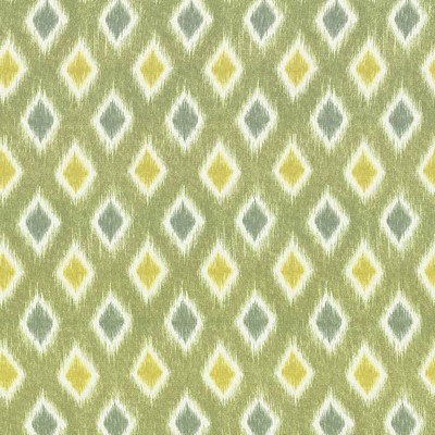 Kasmir Diamond Market Moss in 1420 Green Upholstery Cotton  Blend Fire Rated Fabric Ethnic and Global   Fabric