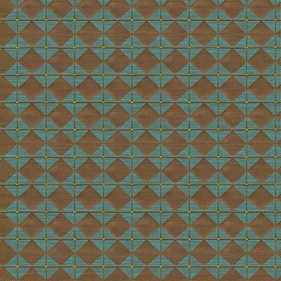 Kasmir Diamond Overlay Teal in 1424 Green Upholstery Rayon  Blend Fire Rated Fabric
