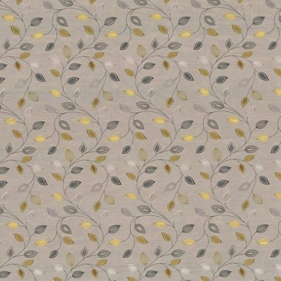 Kasmir Downing Grove Platinum in 1437 Silver Upholstery Polyester  Blend Fire Rated Fabric Crewel and Embroidered  Vine and Flower   Fabric