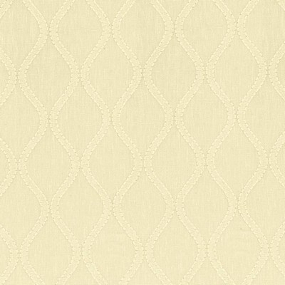Kasmir Eastwick Champagne in 1443 Beige Linen  Blend Crewel and Embroidered  Trellis Diamond   Fabric