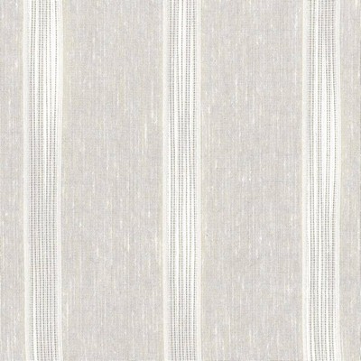 Kasmir Eliot Stripe Ivory in SHEER SIMPLICITY Beige Polyester  Blend Fire Rated Fabric NFPA 701 Flame Retardant   Fabric