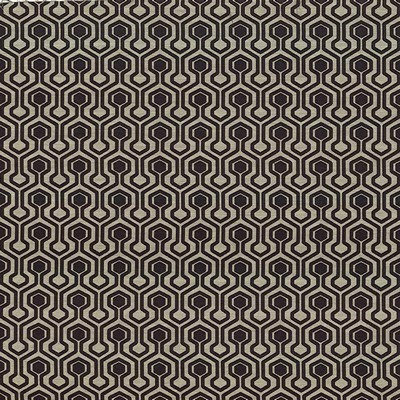 Kasmir Escada Black in 5067 Black Upholstery Polyester  Blend Geometric   Fabric