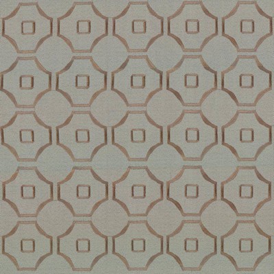 Kasmir Exmore Aqua in 5074 Blue Polyester  Blend Crewel and Embroidered   Fabric