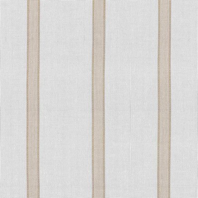 Kasmir Gauze Stripe Natural in SHEER ARTISTRY Beige Polyester  Blend Fire Rated Fabric NFPA 701 Flame Retardant  Casement   Fabric