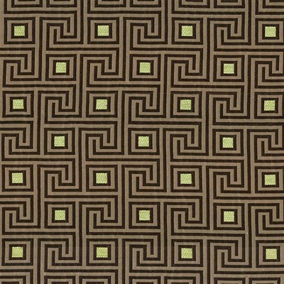 Kasmir Greek Key Bronze in 1424 Gold Upholstery Polyester  Blend Fire Rated Fabric