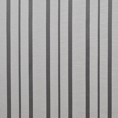 Kasmir Greenwich Stripe Platinum in TRIBECA Silver Polyester  Blend Fire Rated Fabric NFPA 701 Flame Retardant   Fabric