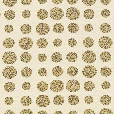Kasmir Gumball Delight Coin in 1423 Gold Upholstery Polyester  Blend Fire Rated Fabric