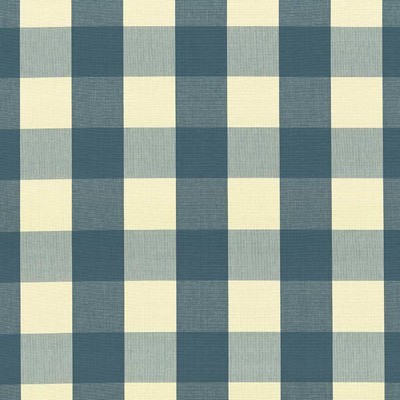 Kasmir Hampton Check Teal in 5089 Green Upholstery Cotton  Blend Fire Rated Fabric Plaid and Tartan  Fabric