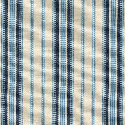 Kasmir Hastings Stripe Ming in GRAND TRADITIONS VOL 1 Blue Upholstery Cotton  Blend Fire Rated Fabric Small Striped  Striped   Fabric