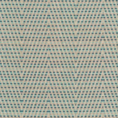Kasmir Hot To Trot Aqua in 5115 Blue Upholstery Polyester  Blend Fire Rated Fabric Zig Zag   Fabric
