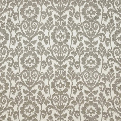 Kasmir Indio Platinum in 1405 Silver Upholstery Rayon  Blend Fire Rated Fabric Vine and Flower  Ethnic and Global   Fabric
