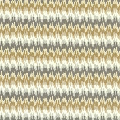 Kasmir Inferno Gold Dust in 5086 Beige Upholstery Cotton  Blend Fire Rated Fabric Zig Zag   Fabric