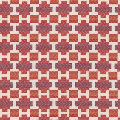 Kasmir Ixtapa Poppy in 5071 Multi Upholstery Polyester  Blend Fire Rated Fabric Ethnic and Global   Fabric