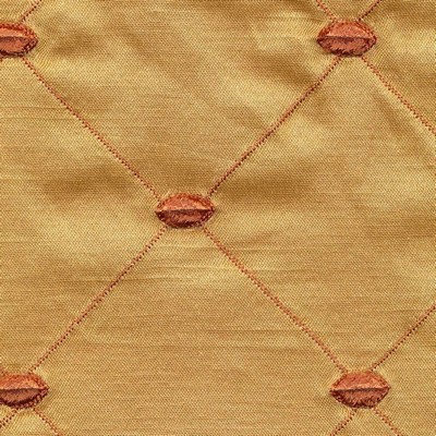 Kasmir Jacona Diamond Honey in GRAND TRADITIONS VOL 1 Brown Cotton  Blend Fire Rated Fabric Crewel and Embroidered  Diamonds and Dot   Fabric