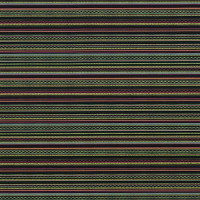 Kasmir Lages Stripe Onyx in 1418 Black Upholstery Polyester  Blend Fire Rated Fabric
