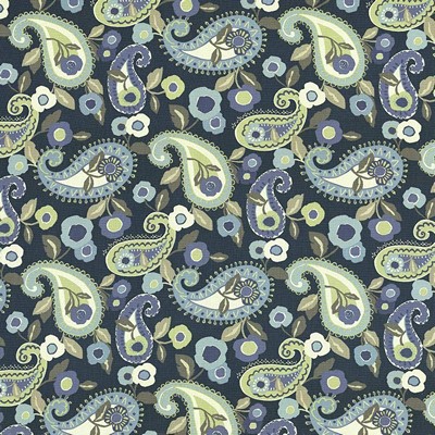 Kasmir Lavendou Marina in 1419 Multi Upholstery Cotton  Blend Fire Rated Fabric Vine and Flower  Classic Paisley   Fabric